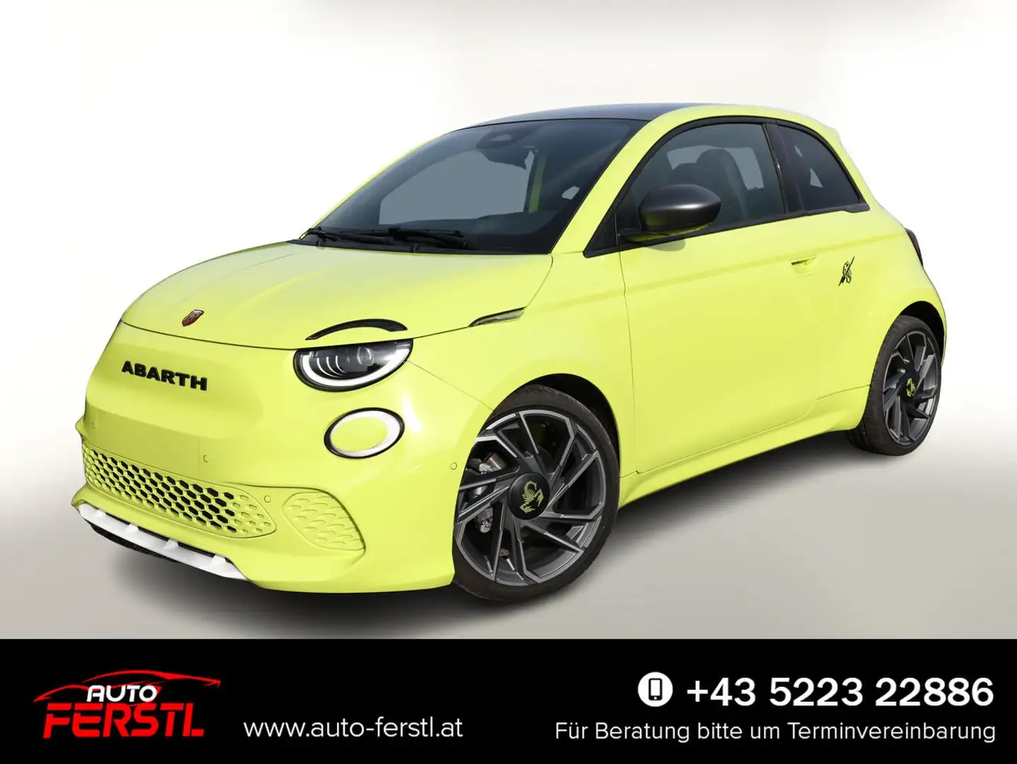 Abarth 500e Turismo 42 kWh LED Pano Nav JBL SHZ Kam PDC 114... Grün - 1