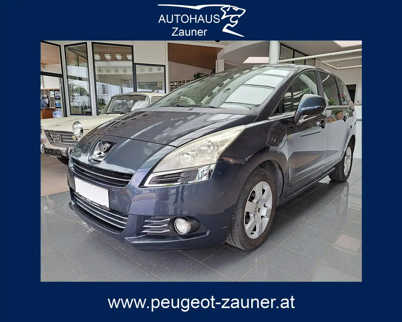 Peugeot 5008 1,6 e-HDi 115 FAP Professional Line Blau - 1