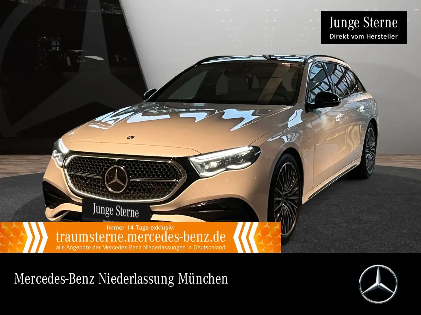 Mercedes-Benz E 300 e T AMG Fahrass 360° Pano Distr. HUD Night Weiß - 1