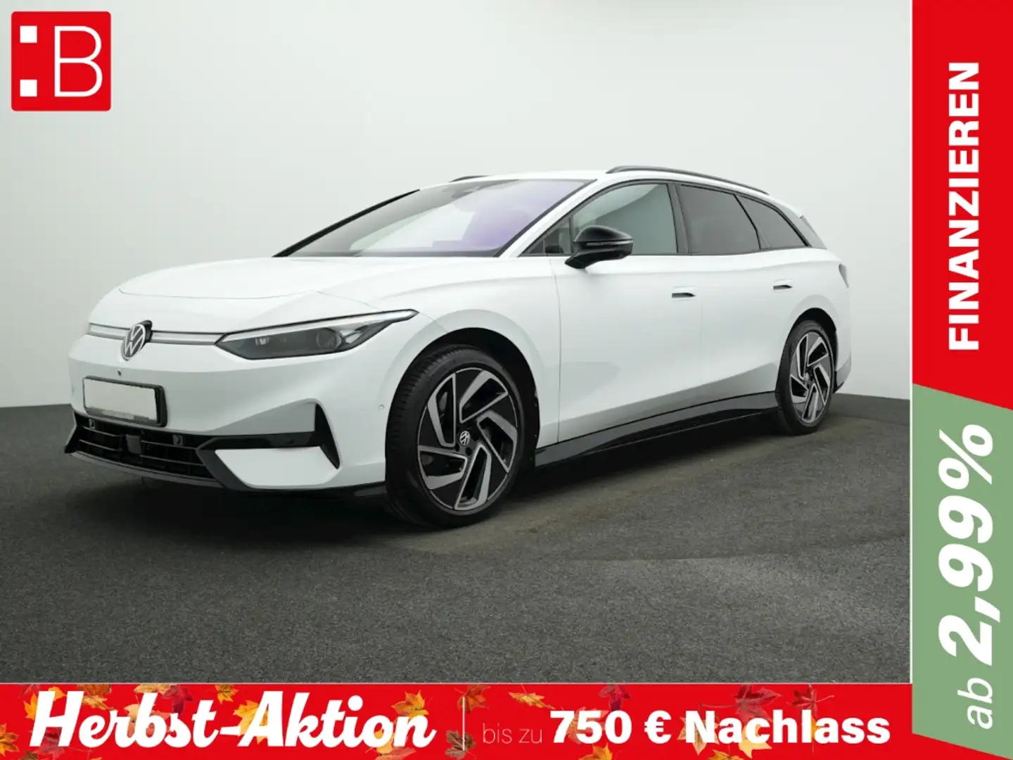 Volkswagen ID.7 Tourer Pro ab mtl. 495 EUR 5-J-GAR AHK HuD 360° Weiß - 1