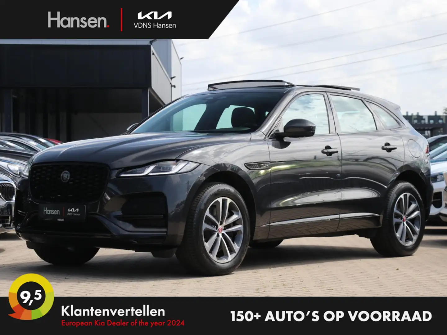 Jaguar F-Pace 2.0 P400e PHEV S I Panoramadak I Leder I Meridian Grijs - 1