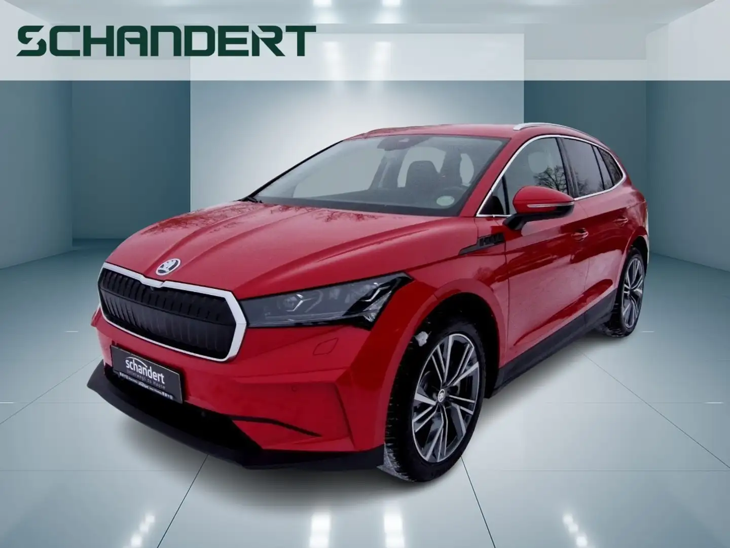 Skoda Enyaq 80 Loft Matrix Navi AHK Klimaautomtik Sitzhzg Rot - 1