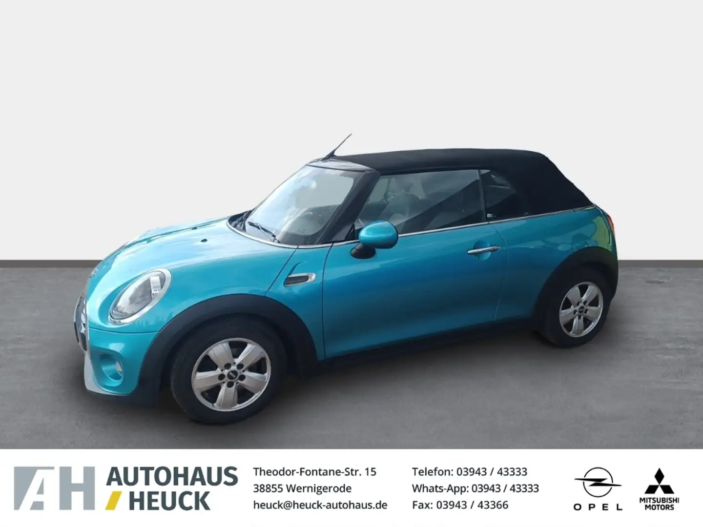 MINI Cooper Cabrio El. Verdeck Navi Ambientebeleuchtung SHZ Keyless E Kék - 1