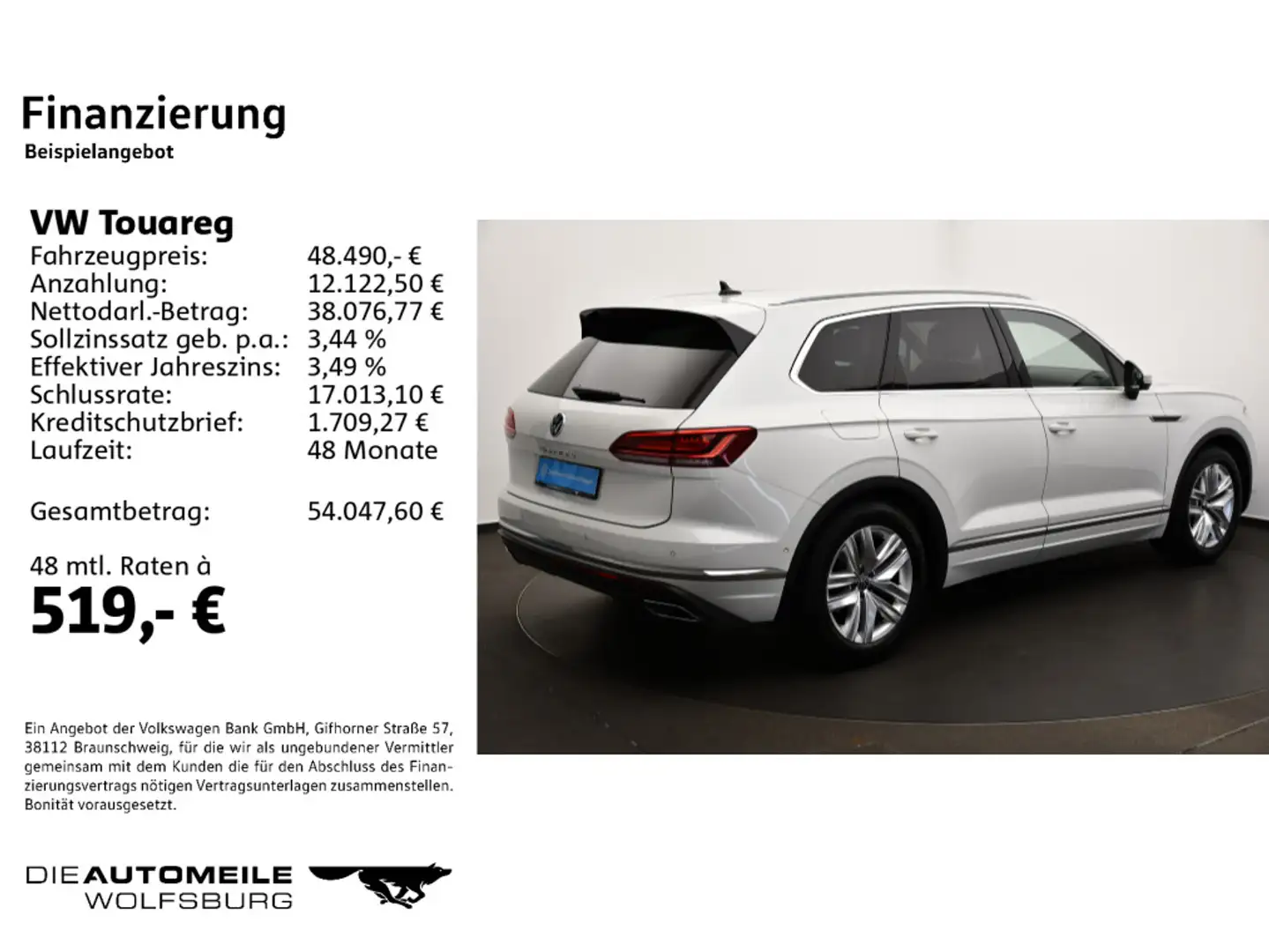 Volkswagen Touareg 3.0 TDI Tiptronic Atmosphere ACC/Rückkam Weiß - 2