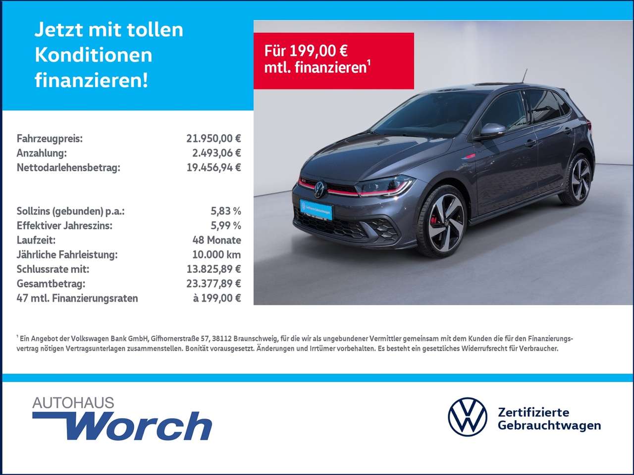 Volkswagen Polo GTI 2024 — 2.0 TSI DSG LED+CLIMATRONIC+SHZ+