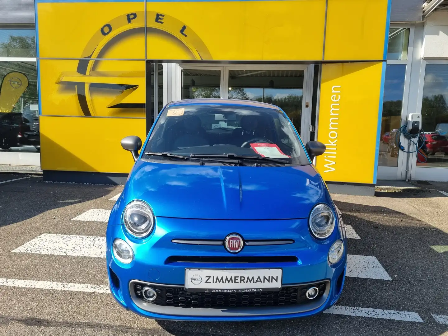 Fiat 500 TwinAir PDC Klima Bluetooth Blauw - 2
