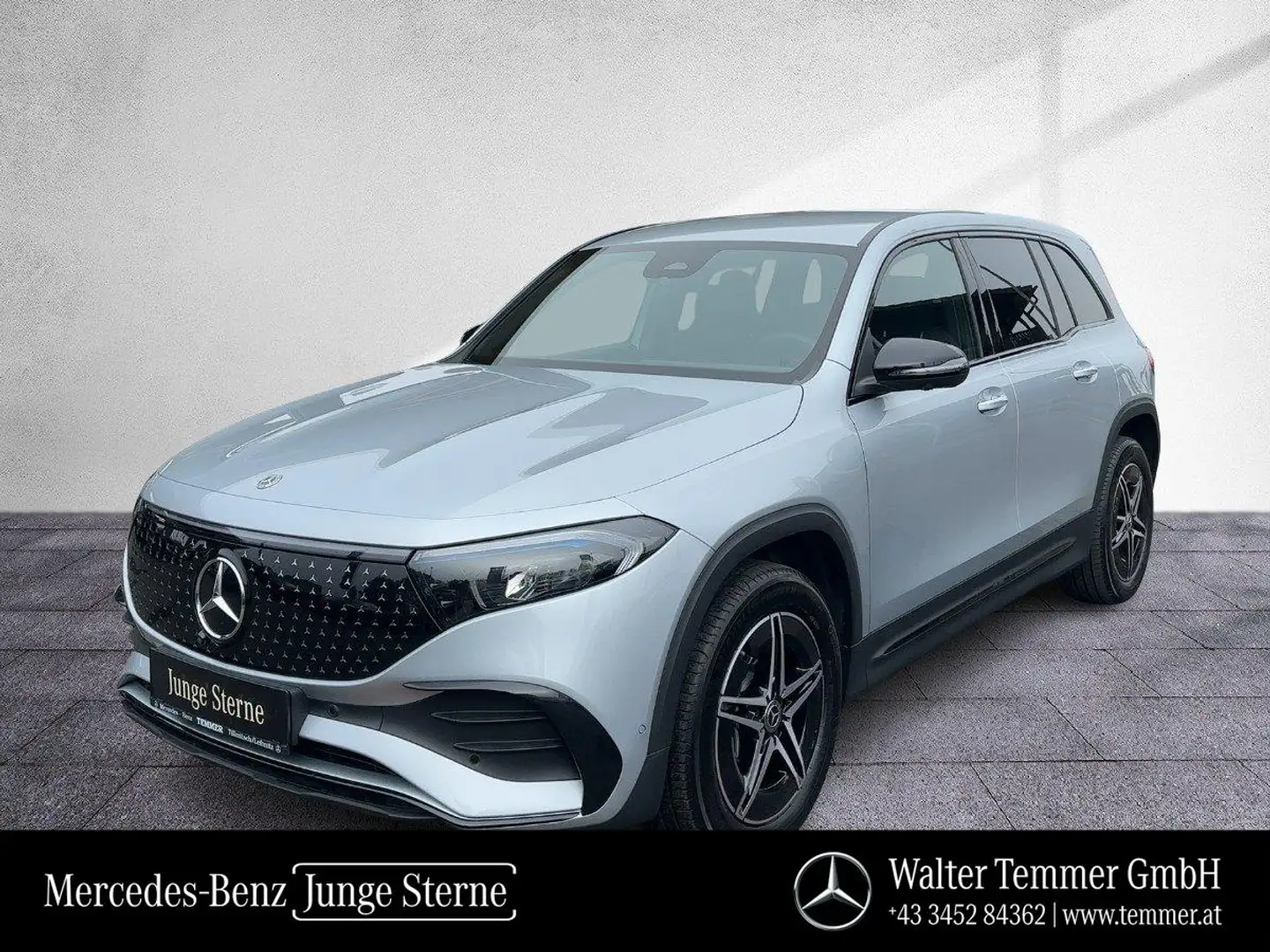 Mercedes-Benz EQB 300 4MATIC AMG-Line LED LRHZG Night 360°Kam Silber - 1