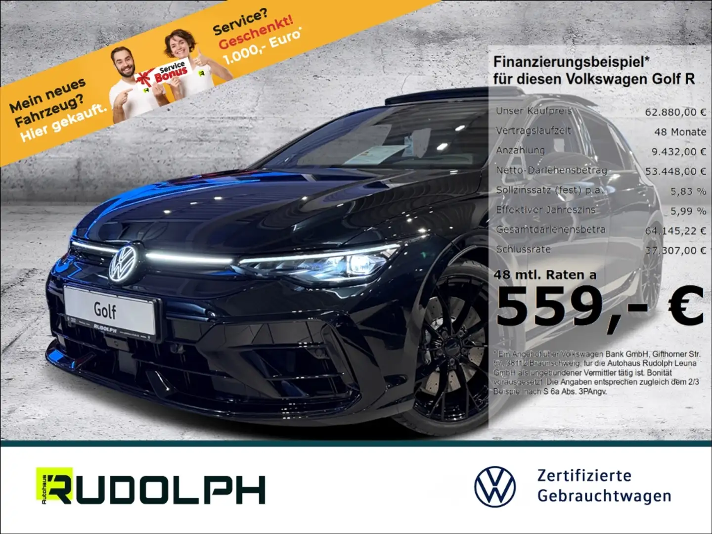 Volkswagen Golf R VIII Black Edition 2.0 TSI 4Motion DSG HarmanKardo Negro - 1