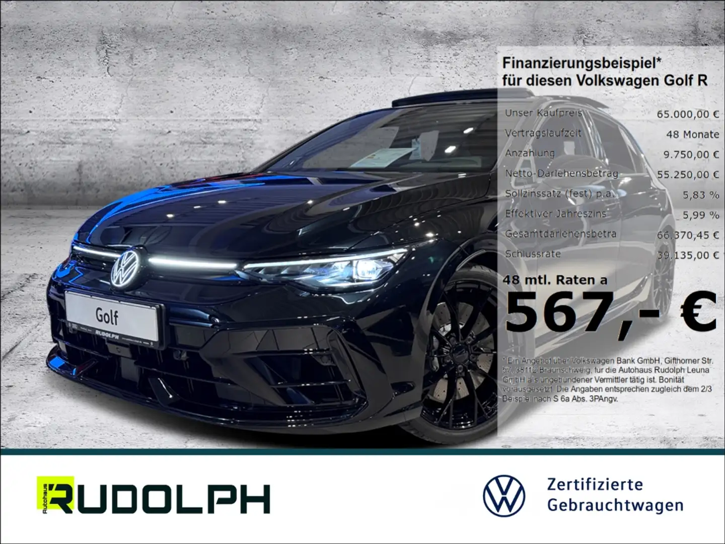 Volkswagen Golf R VIII Black Edition 2.0 TSI 4Motion DSG HarmanKardo Schwarz - 1