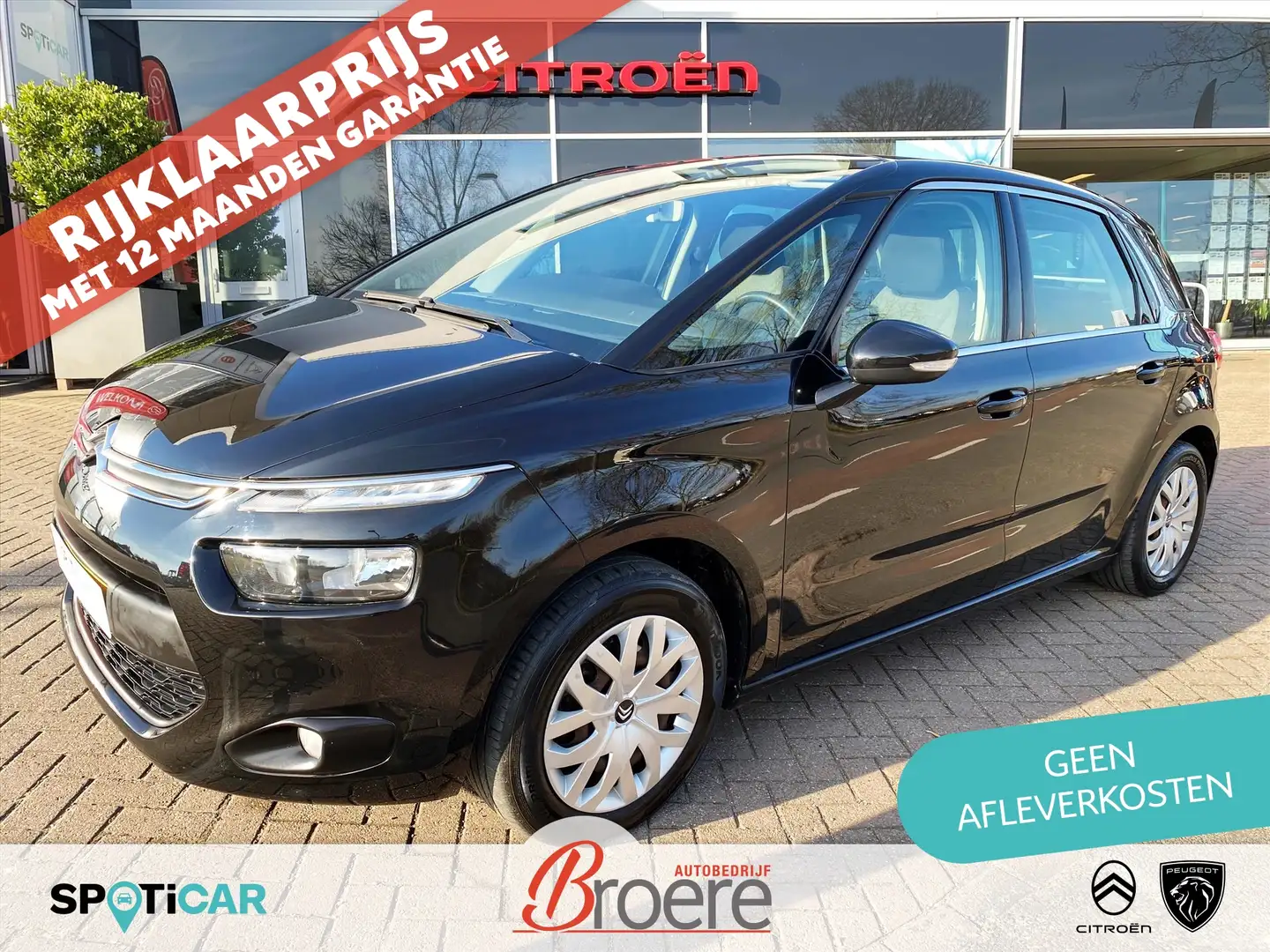 Citroen C4 Picasso 1.2 Turbo 130pk Selection | trekhaak, parkeersenso Schwarz - 1
