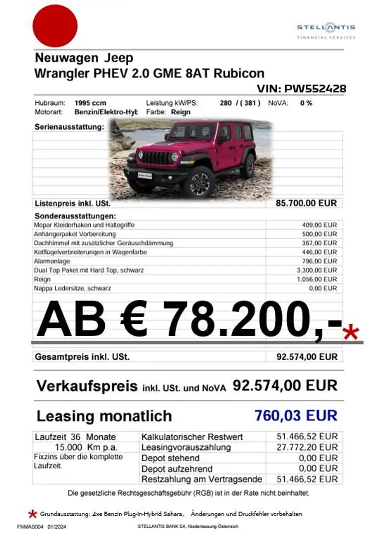 Jeep Wrangler RUBICON PHEV 380 Lilla - 2