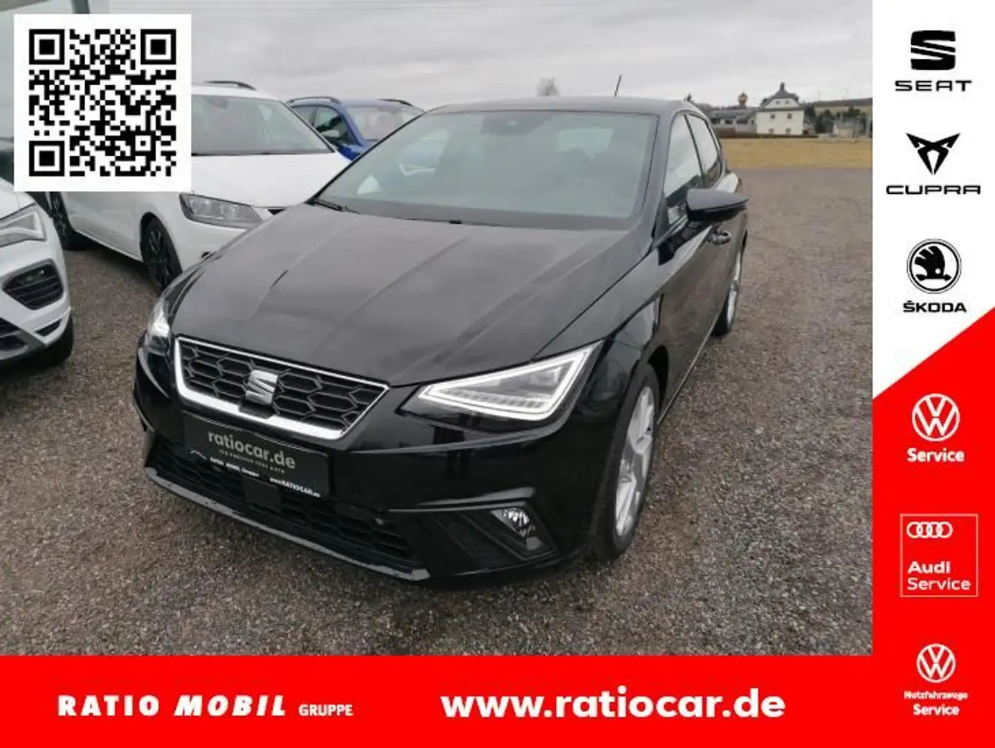 SEAT Ibiza IBIZA FR 1.0 TSI GAR.-03/28*SITZH. FULL-LINK EPH Fekete - 1