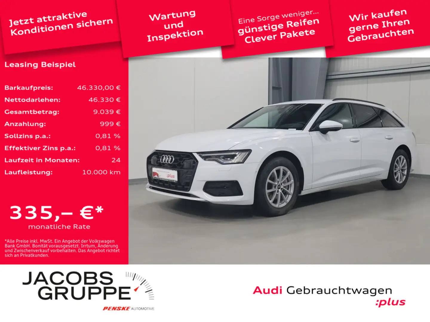 Audi A6 Avant 40 TDI advanced Matrix-LED*Head-up*Kamera Weiß - 1