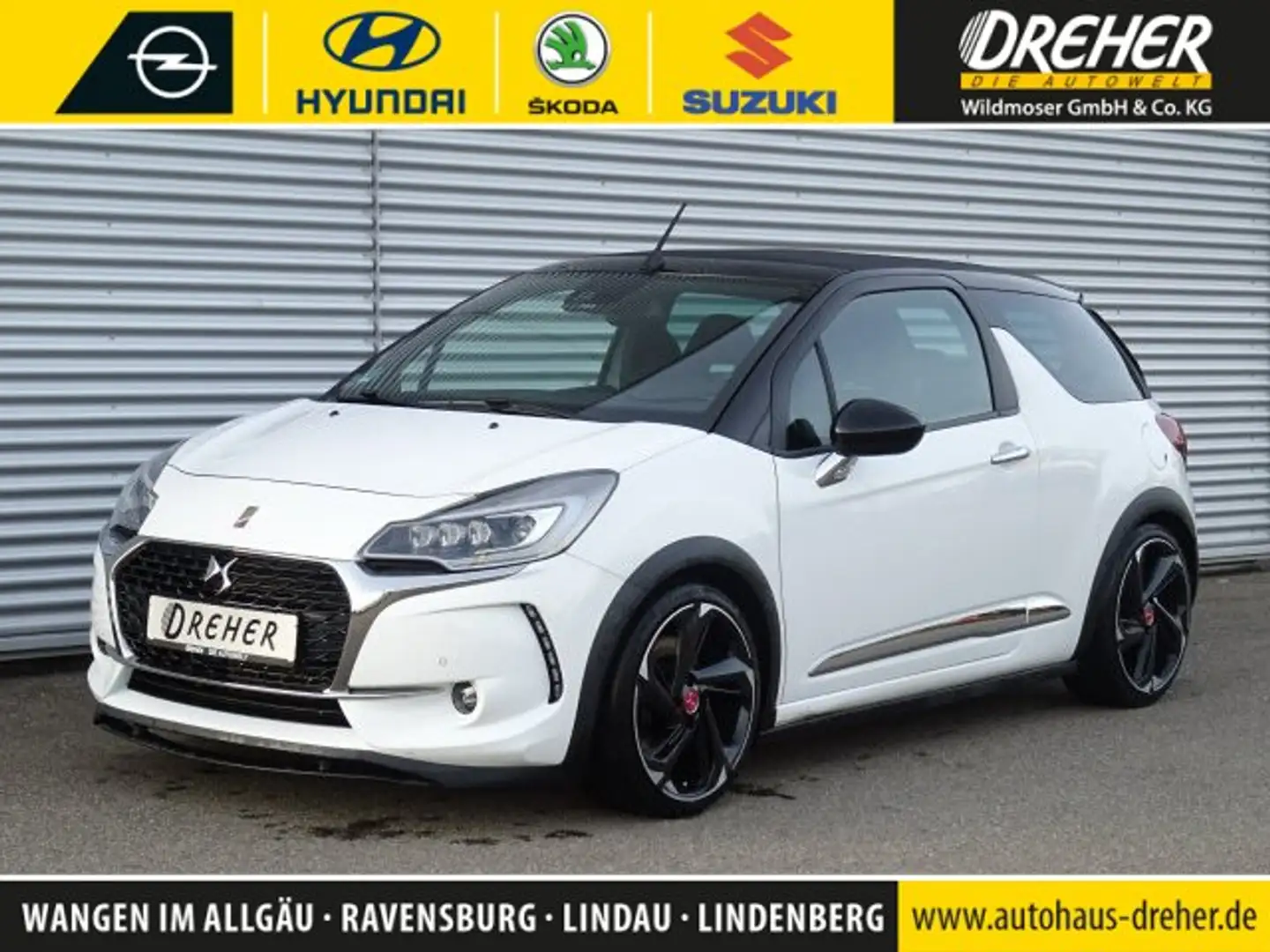 DS Automobiles DS 3 DS3 1.6 THP 208 Performance Black Special PDC Weiß - 1