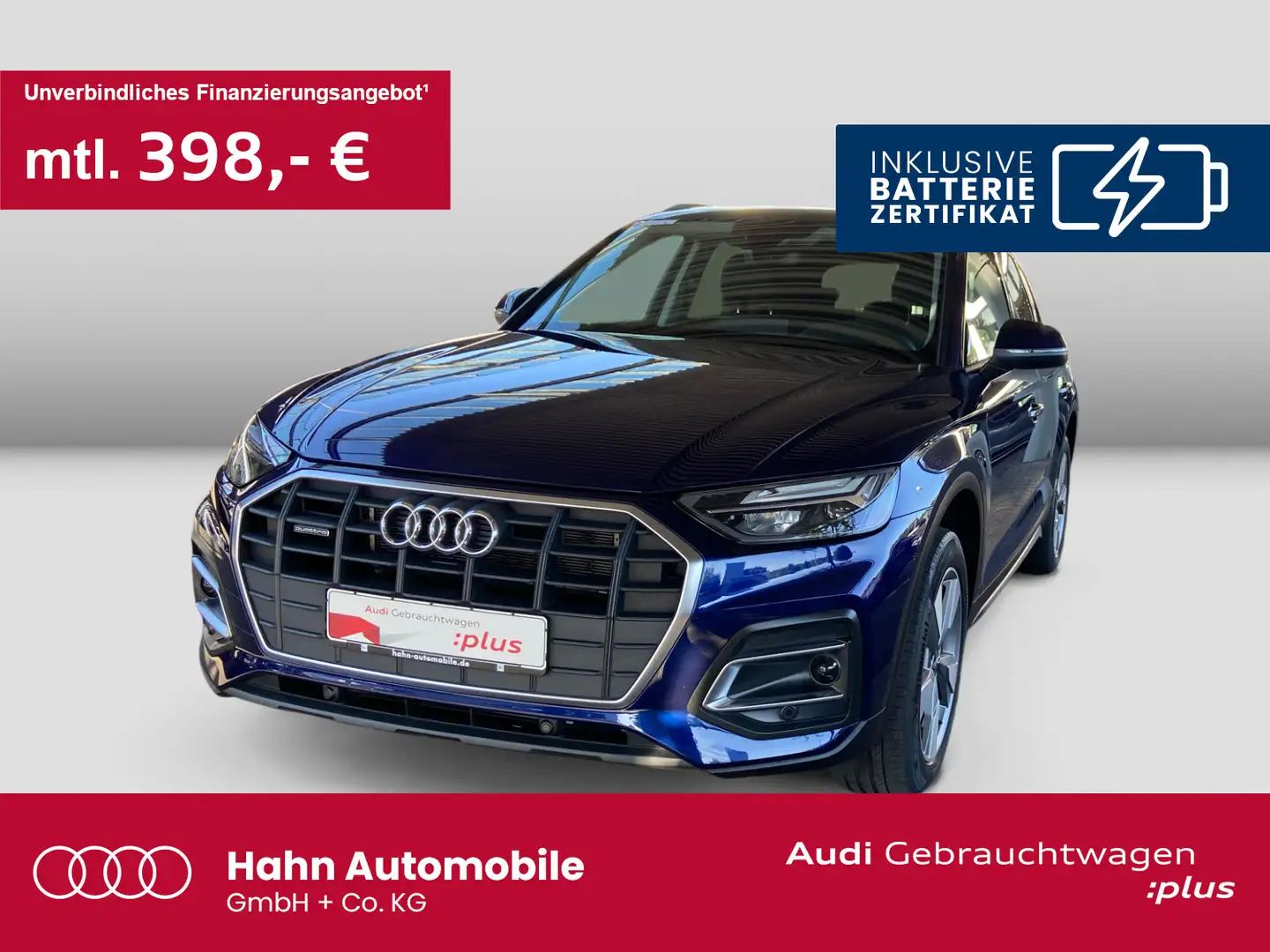Audi Q5 50 TFSIe quattro S tronic AHK Cam Navi Blau - 1
