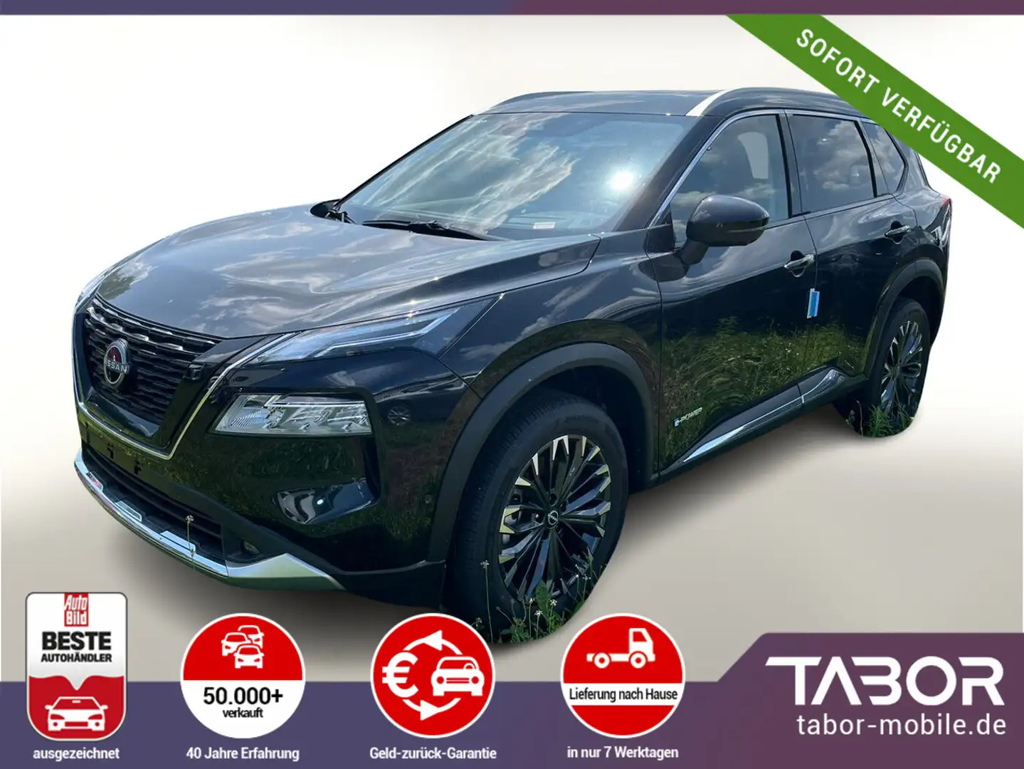Nissan X-Trail 204 MY24 Tekna Pano V-LED HUD 360° eHK Zwart - 1