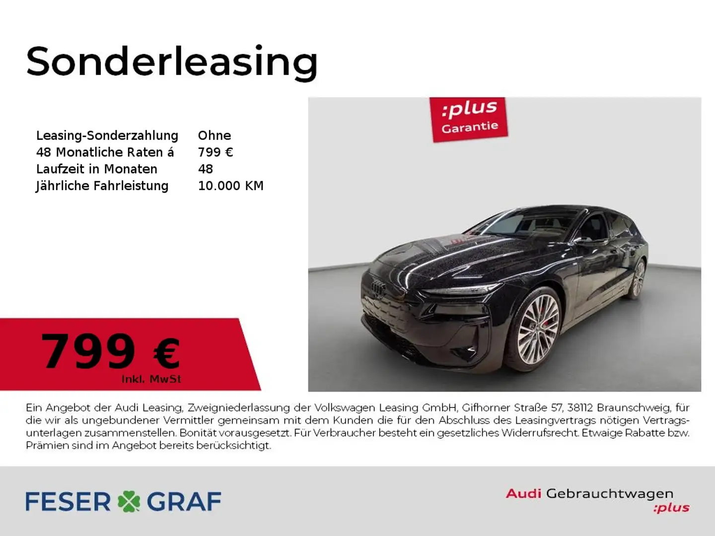 Audi A6 e-tron Avant performance S line/Matrix/Pano/adAir/ Schwarz - 1