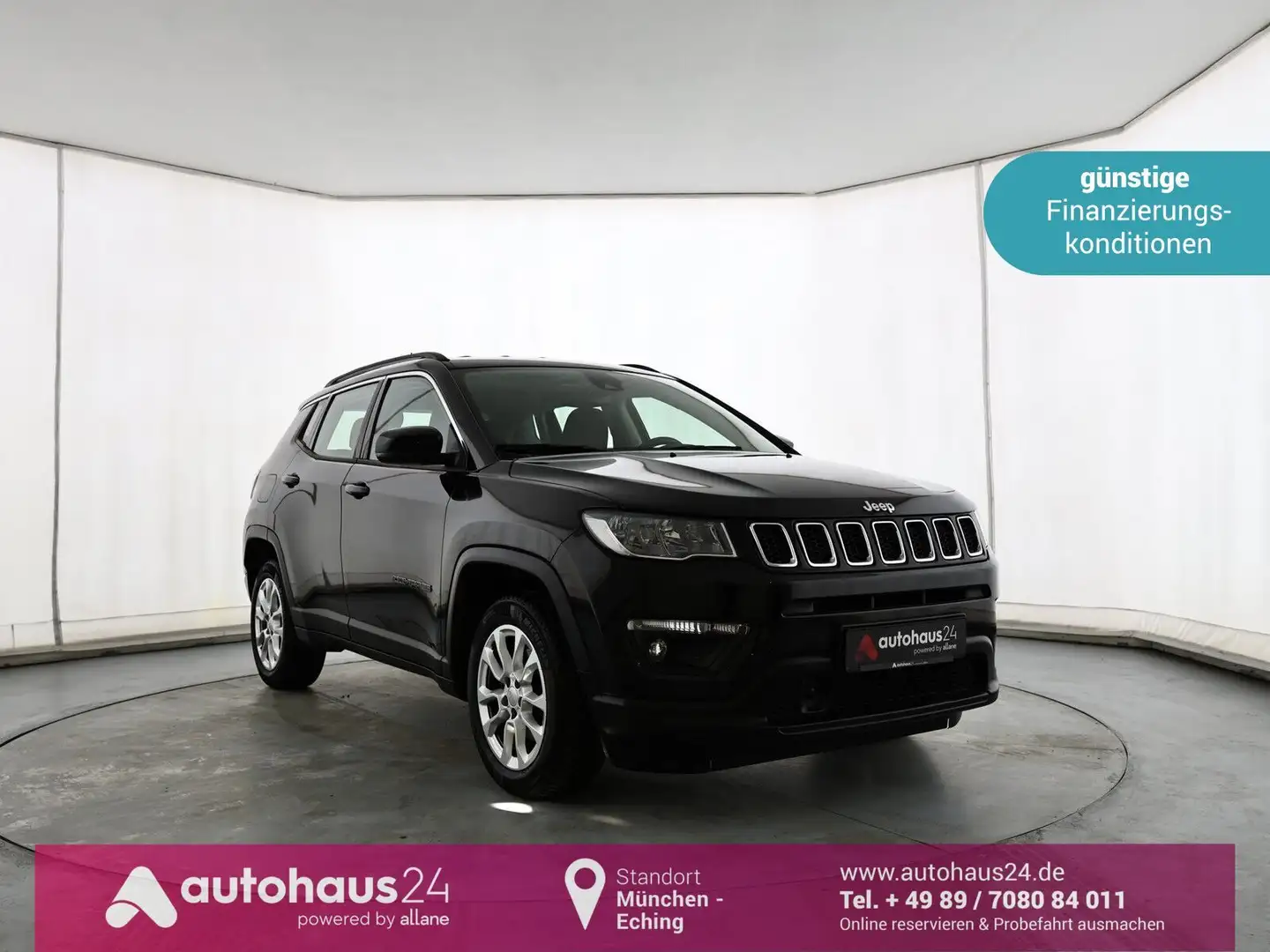 Jeep Compass 1.3 Longitude Sitzheiz|ParkPilot|App. Zwart - 1