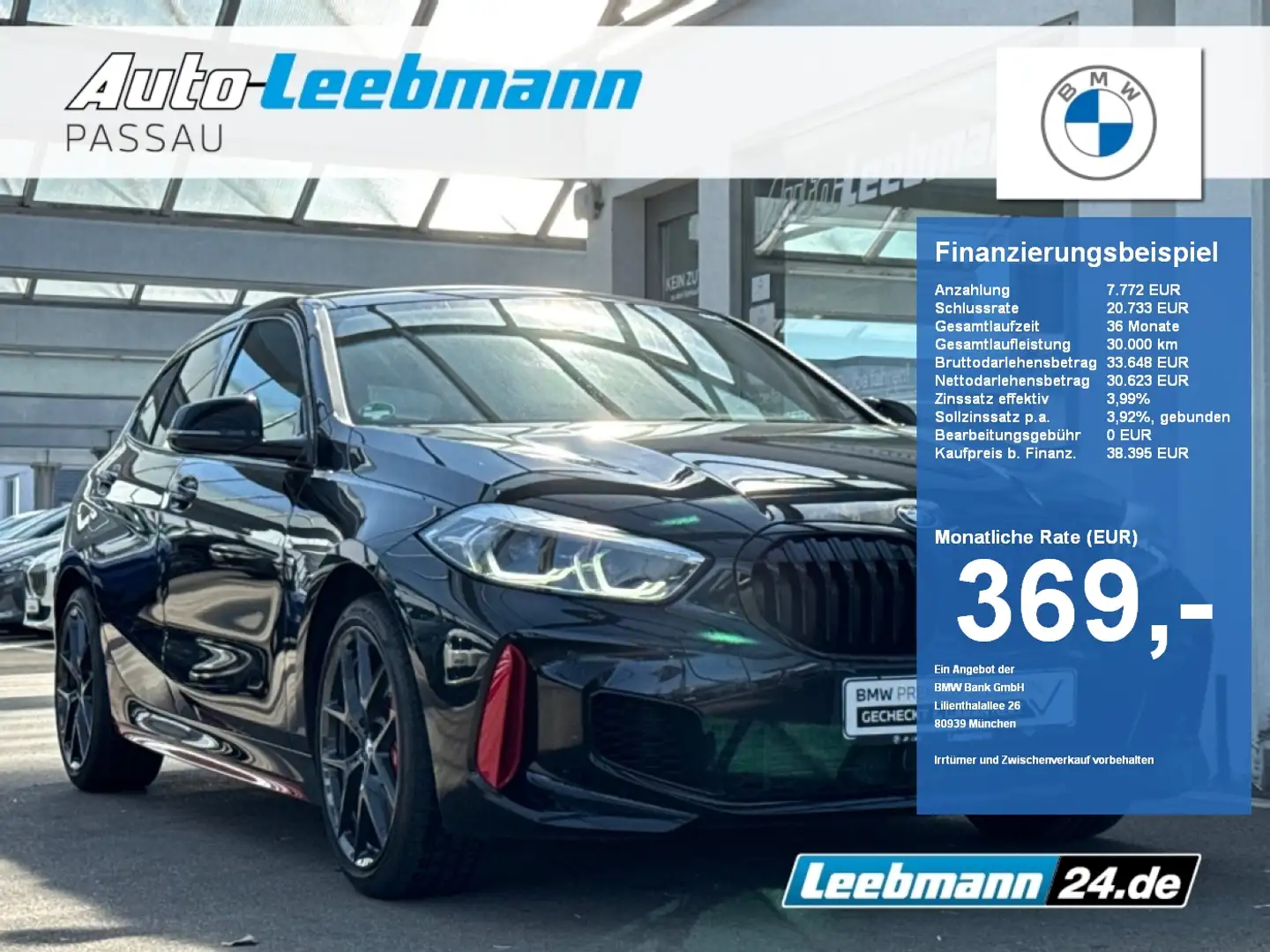 BMW 128 ti RFK/elHeckkl./DrivAss GARANTIE bis 04/2029 Fekete - 1