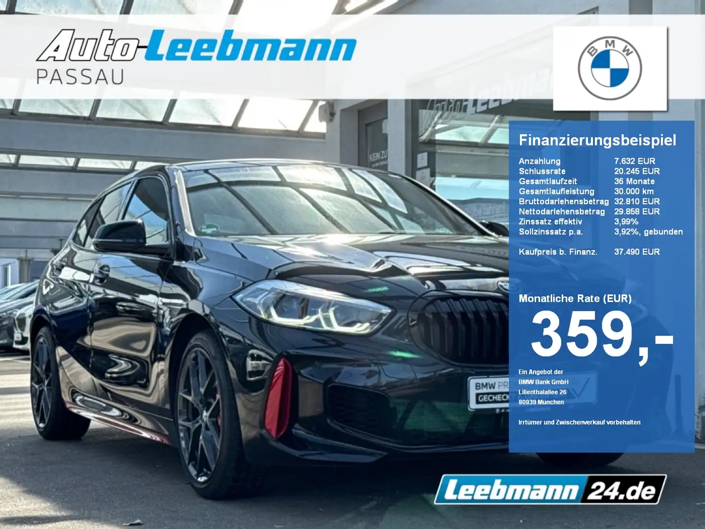 BMW 128 ti RFK/elHeckkl./DrivAss GARANTIE bis 04/2029 Schwarz - 1