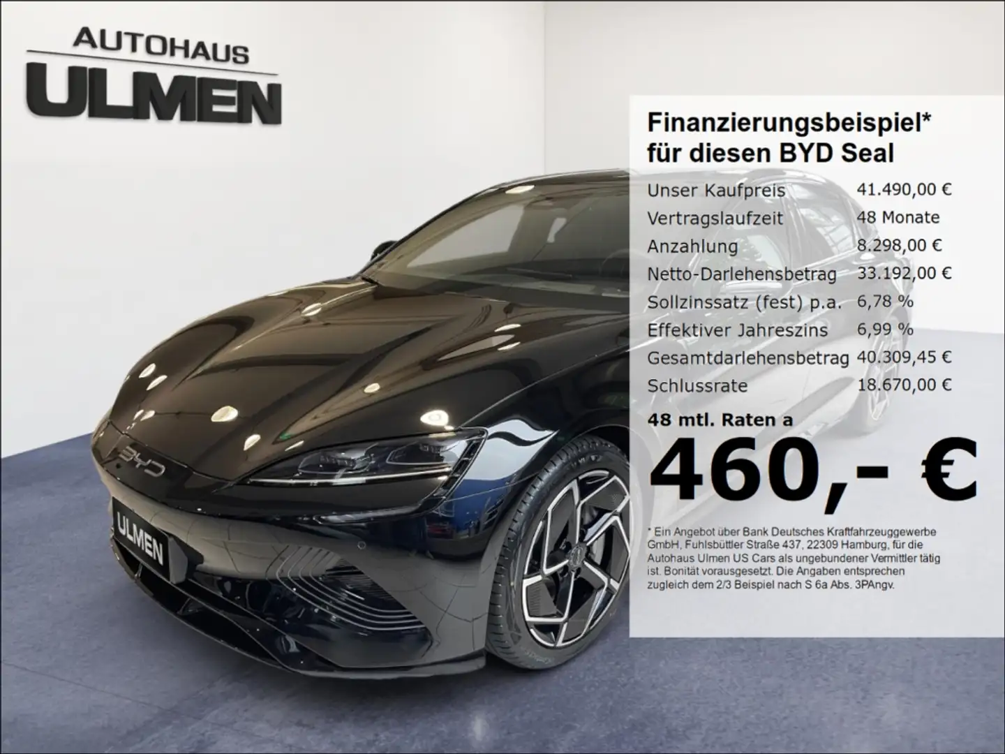 BYD Seal Excellence 390KW AWD HUD Pano 360°Cam Soundsystem Schwarz - 1