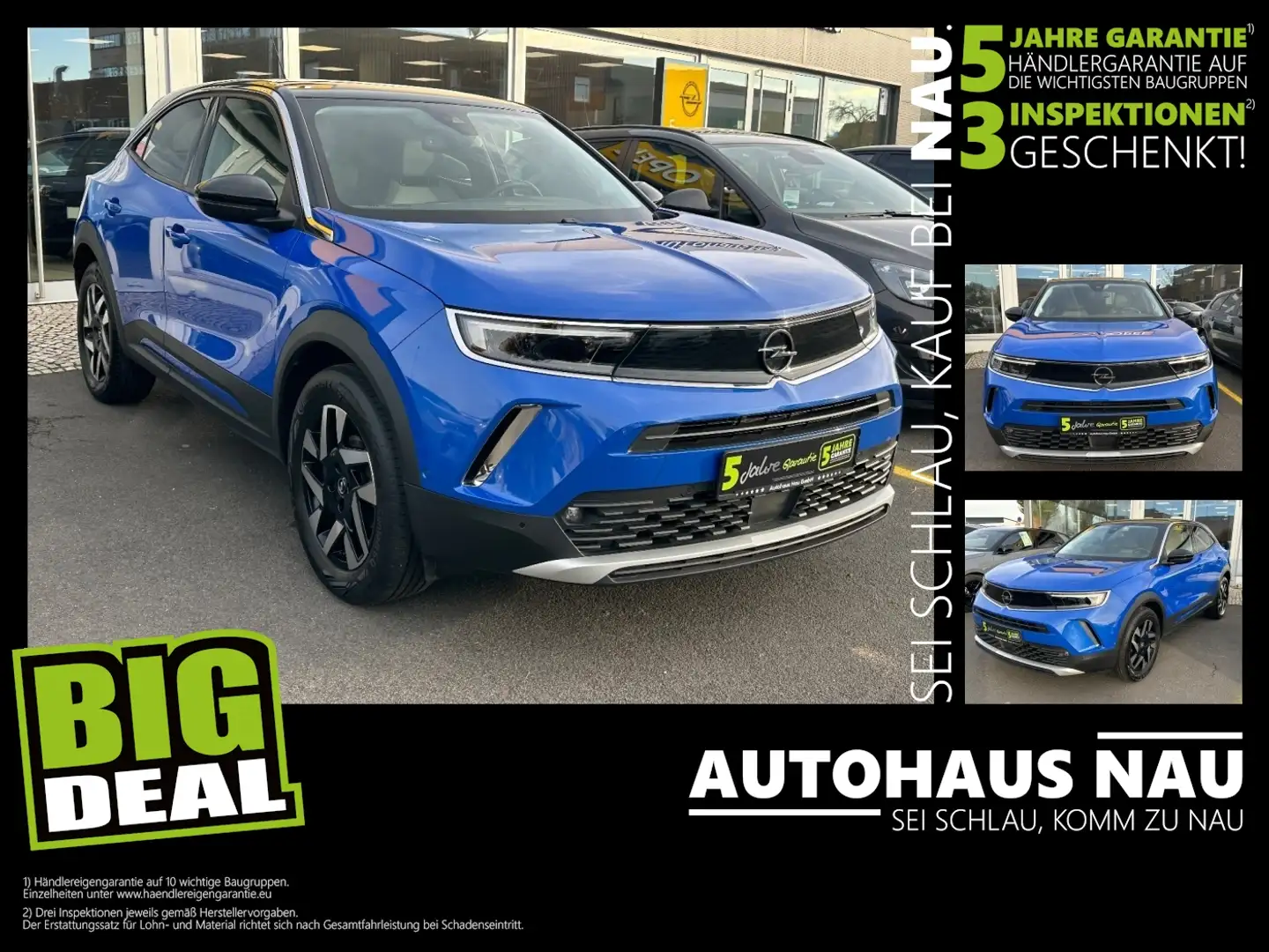 Opel Mokka 1.2 Turbo Elegance LED+Fernlichtass.+LM Blau - 1