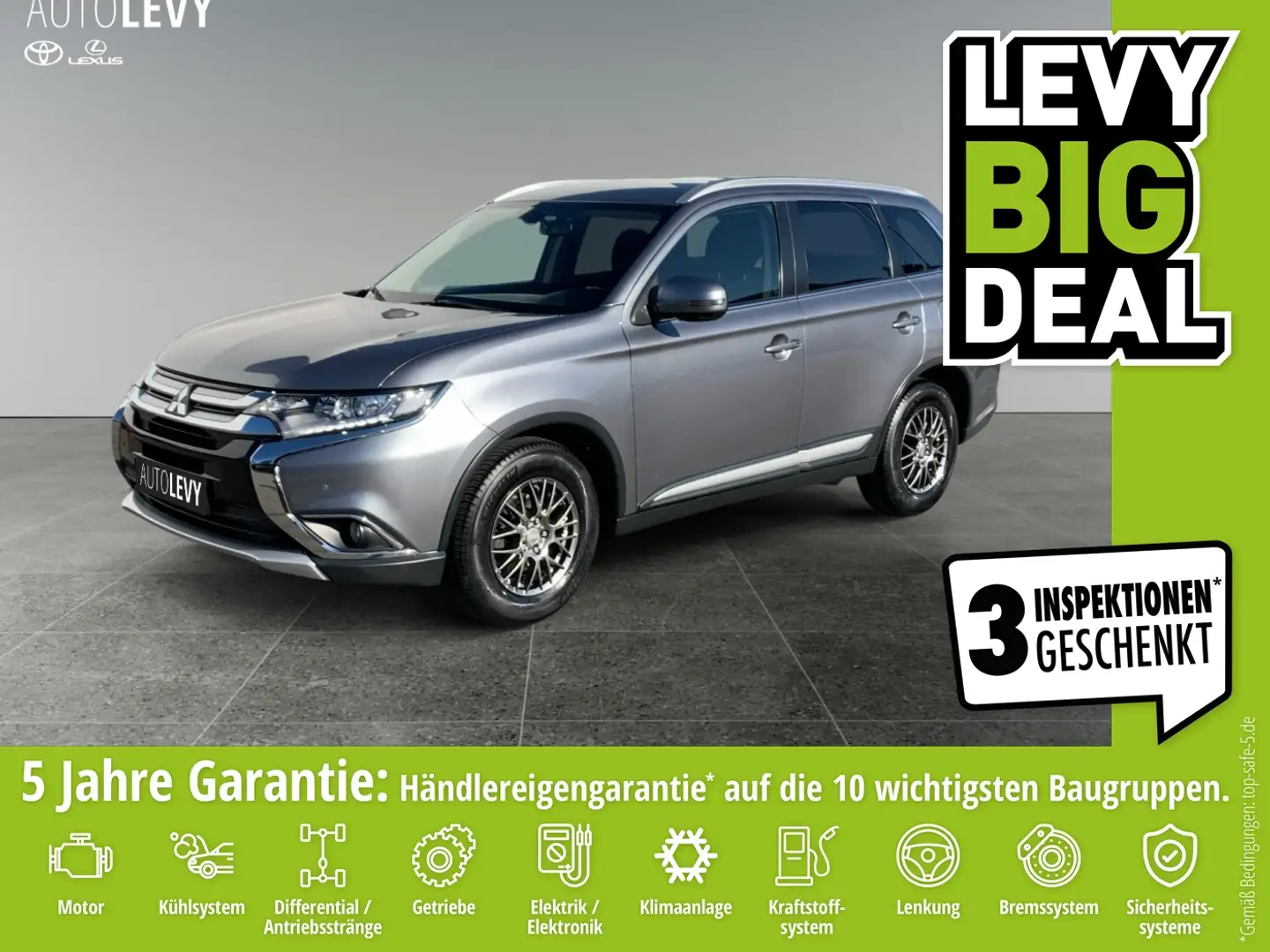 Mitsubishi Outlander 2.0 MIVEC SUV-Star Sitzhzg+Kamera Grey - 1