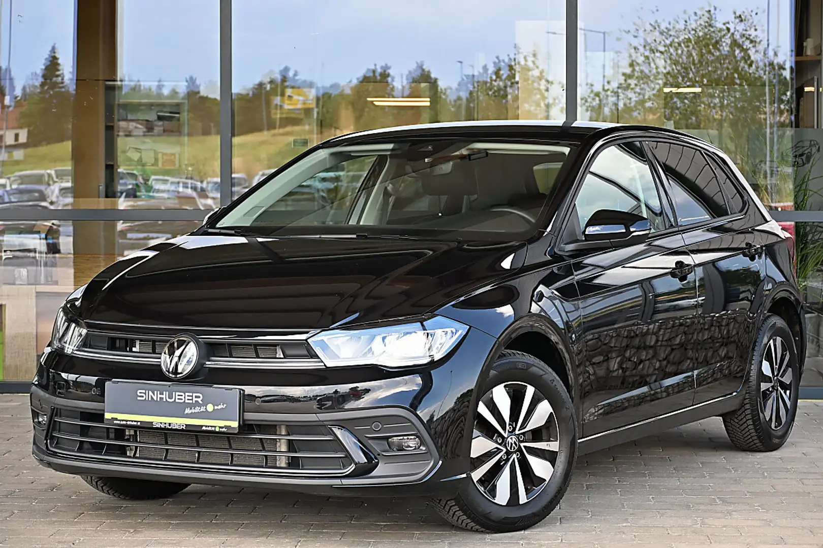 Volkswagen Polo 1,0 TSI DSG Life NP €32k ACC, AHK abnehmbar, LE... Schwarz - 1