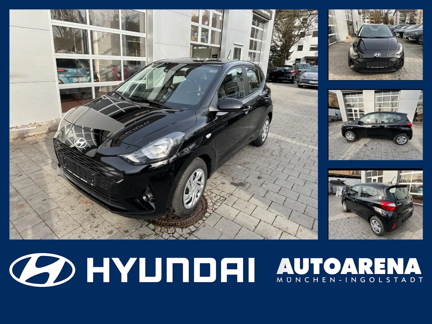 Hyundai i10 1.0 Select FLA SpurH Navi PDC KAM Noir - 1