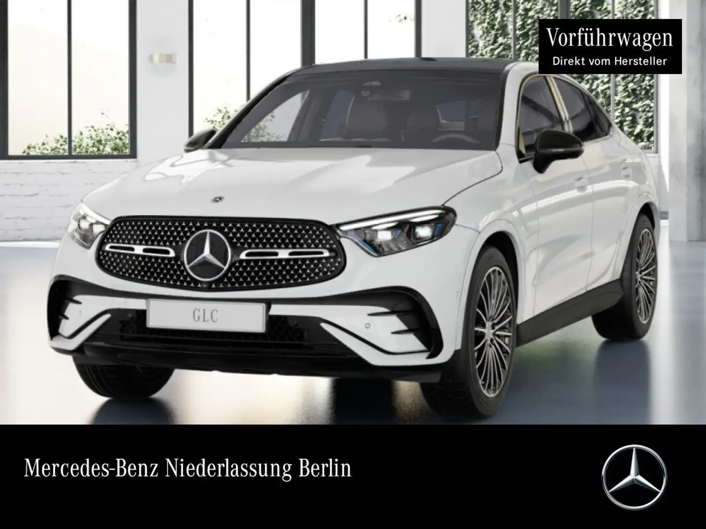 Mercedes-Benz GLC 300 d 4M AMG+NIGHT+PANO+360+BURMESTER+TOTW+9G Weiß - 1