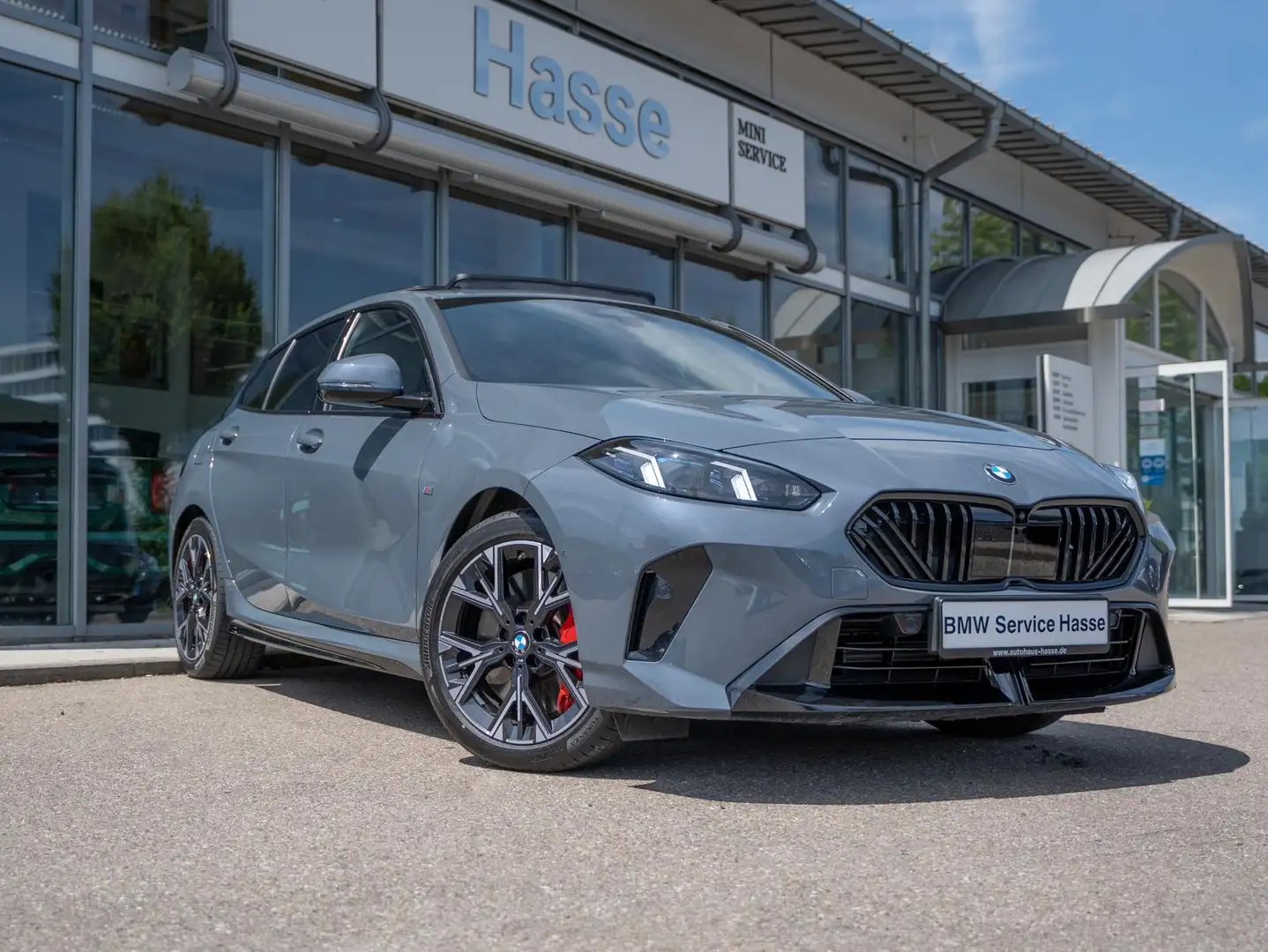 BMW 120 i M-Sport Pro 360° H/K AHK DrAs+ HUD PANORAMA Gris - 2