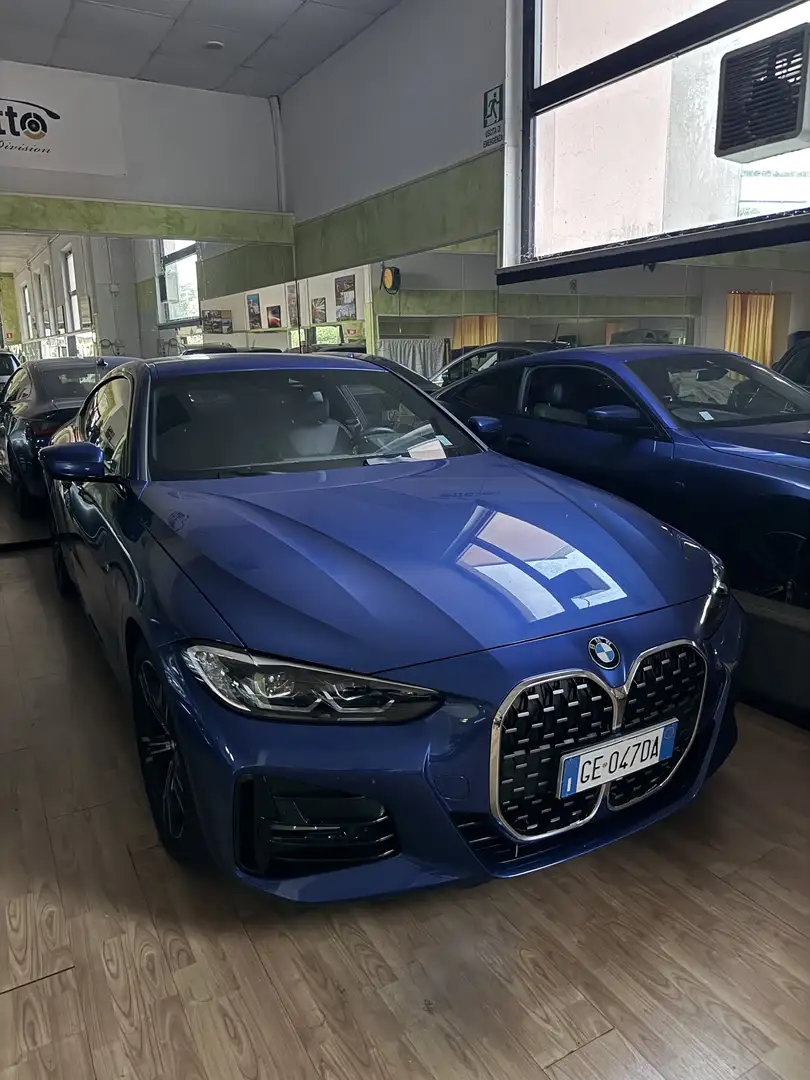 BMW 420 Seriie4G2 Coupè420d   48V xdrive Msport auto Bleu - 1