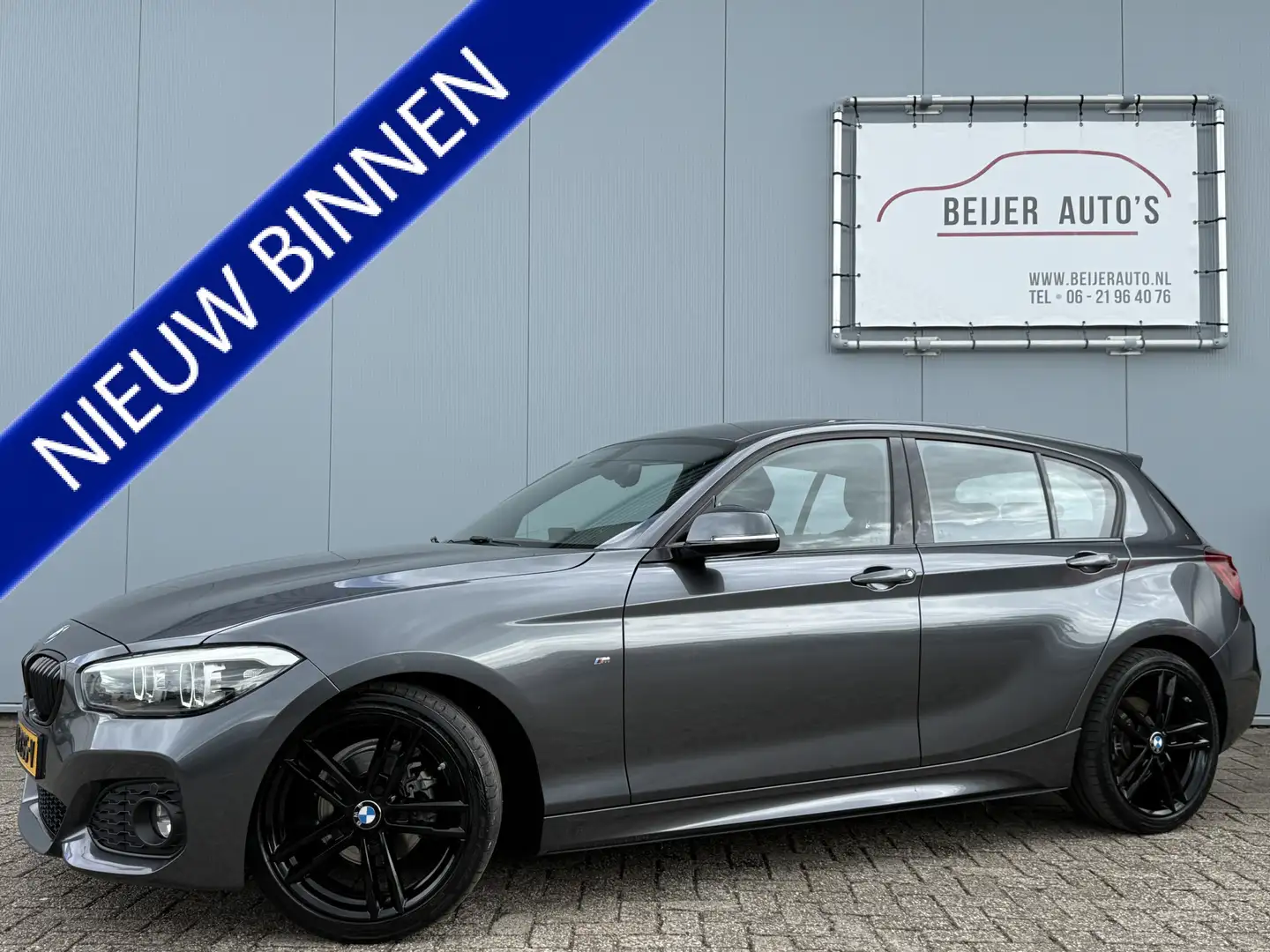 BMW 118 1-serie 118i Edition M Sport Shadow High Executive Grijs - 1
