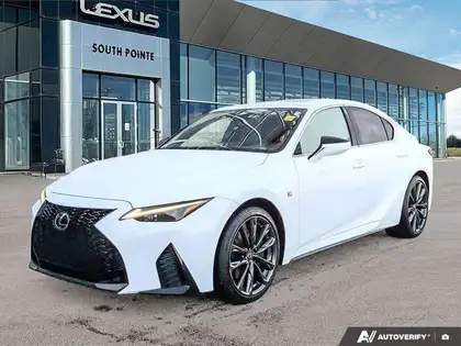 White 2023 Lexus IS Sedan 6-Speed Automatic