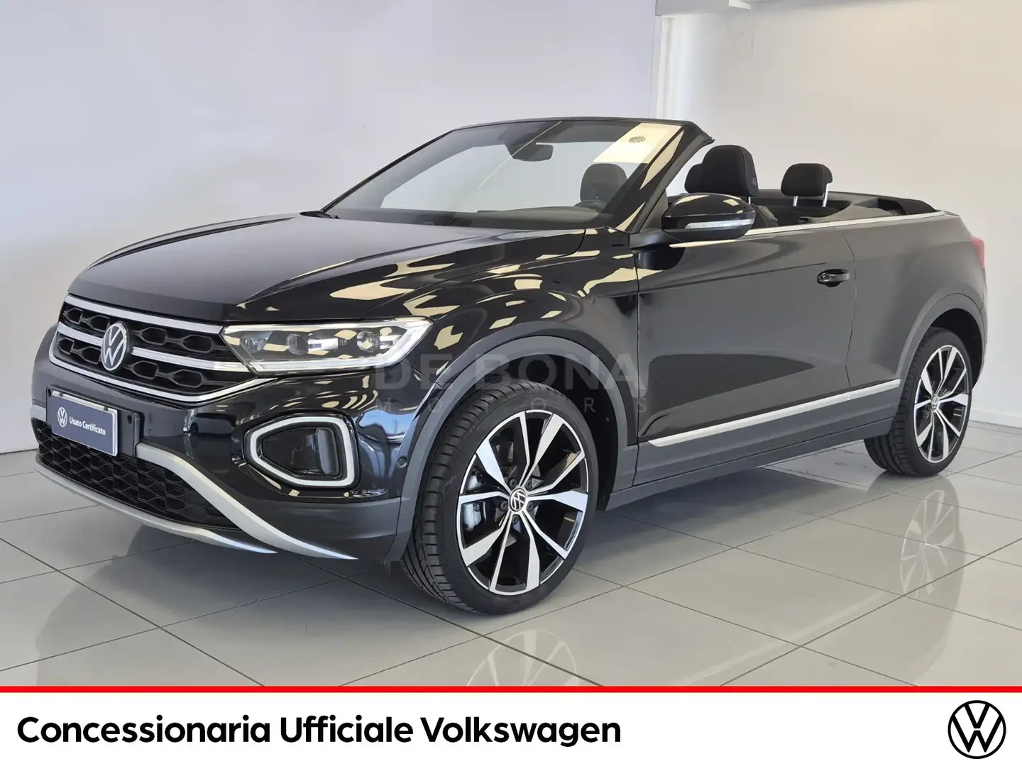 Volkswagen T-Roc cabriolet 1.5 tsi style dsg Cabrio Schwarz - 1