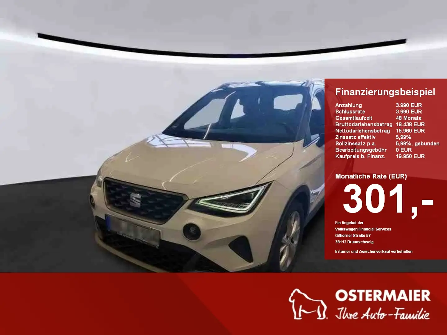 SEAT Arona FR 1.0TSI 110PS DSG LED.AHK.KAMERA.NAVI Weiß - 1