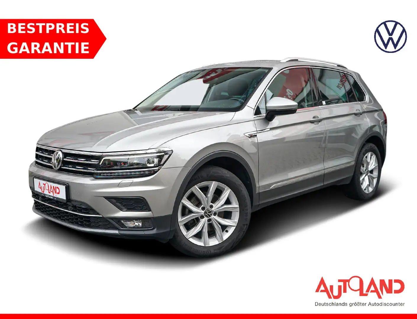 Volkswagen Tiguan 2.0 TDI Highline 4Motion LED Navi ACC AHK Argento - 1
