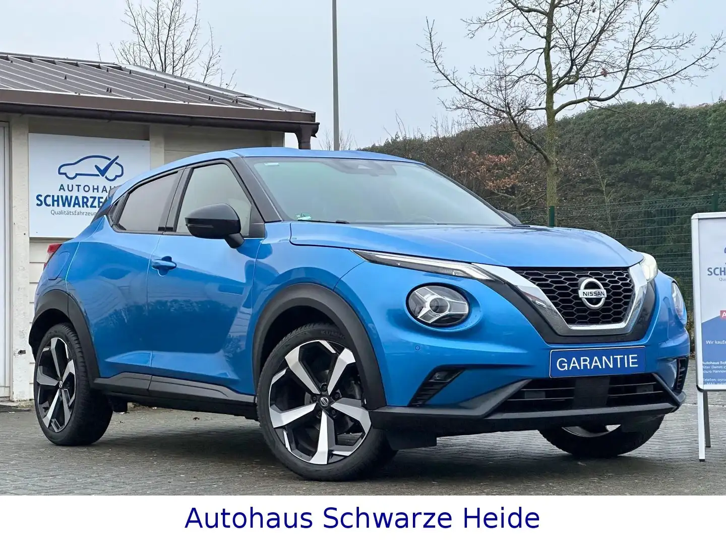 Nissan Juke TEKNA Autom.*1-Hand*VolleHütte*360Cam*ACC* Blau - 1