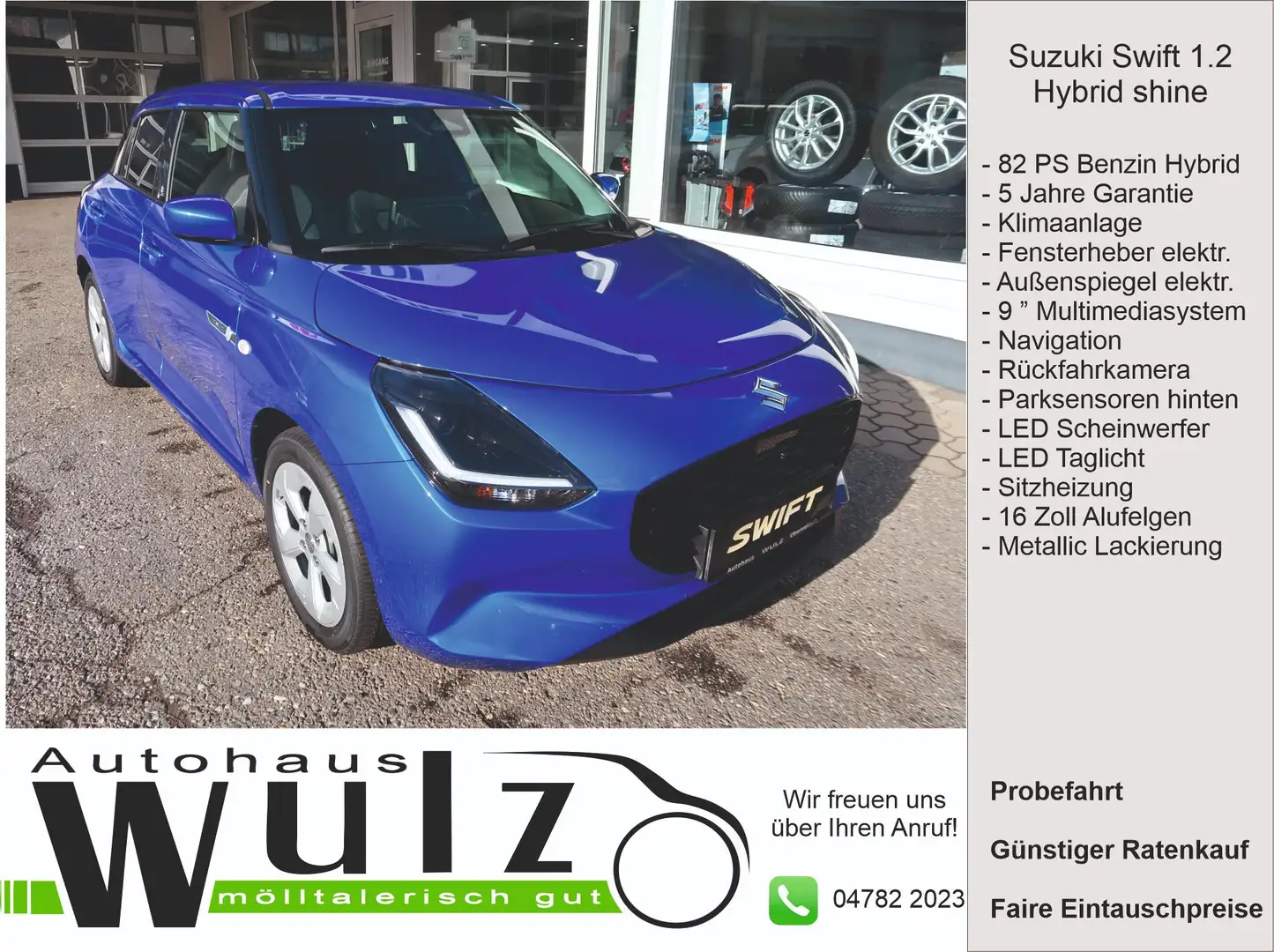 Suzuki Swift 1,2 Hybrid Shine Blau - 1