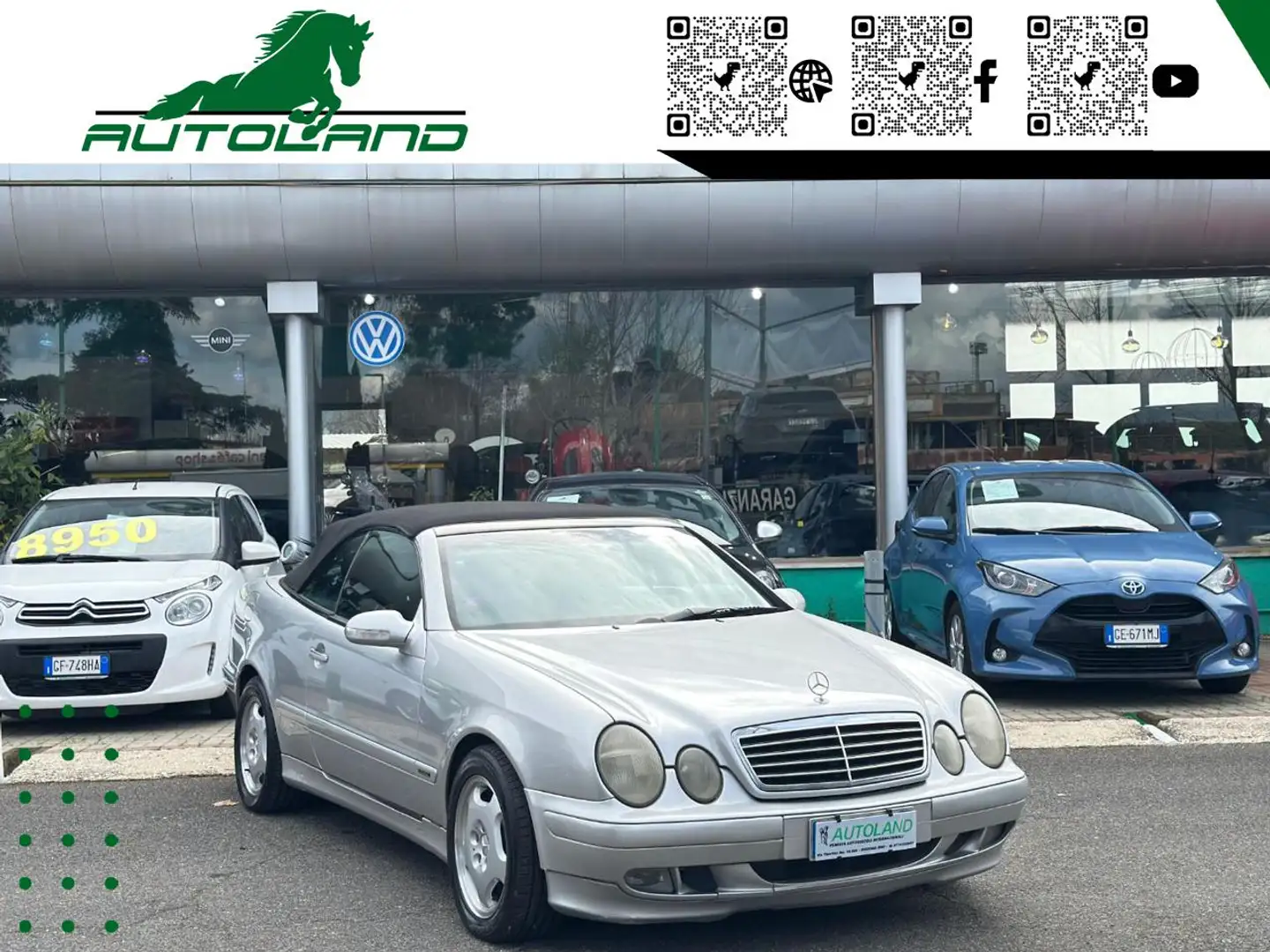 Mercedes-Benz CLK 230 Kompressor cat Cabrio Elegance*OttimeCondizioni Grigio - 2