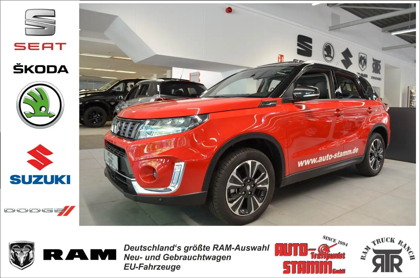 Suzuki Vitara 1.4 BOOSTERJET Hybrid Com+ *Pano-Navi* Rot - 1