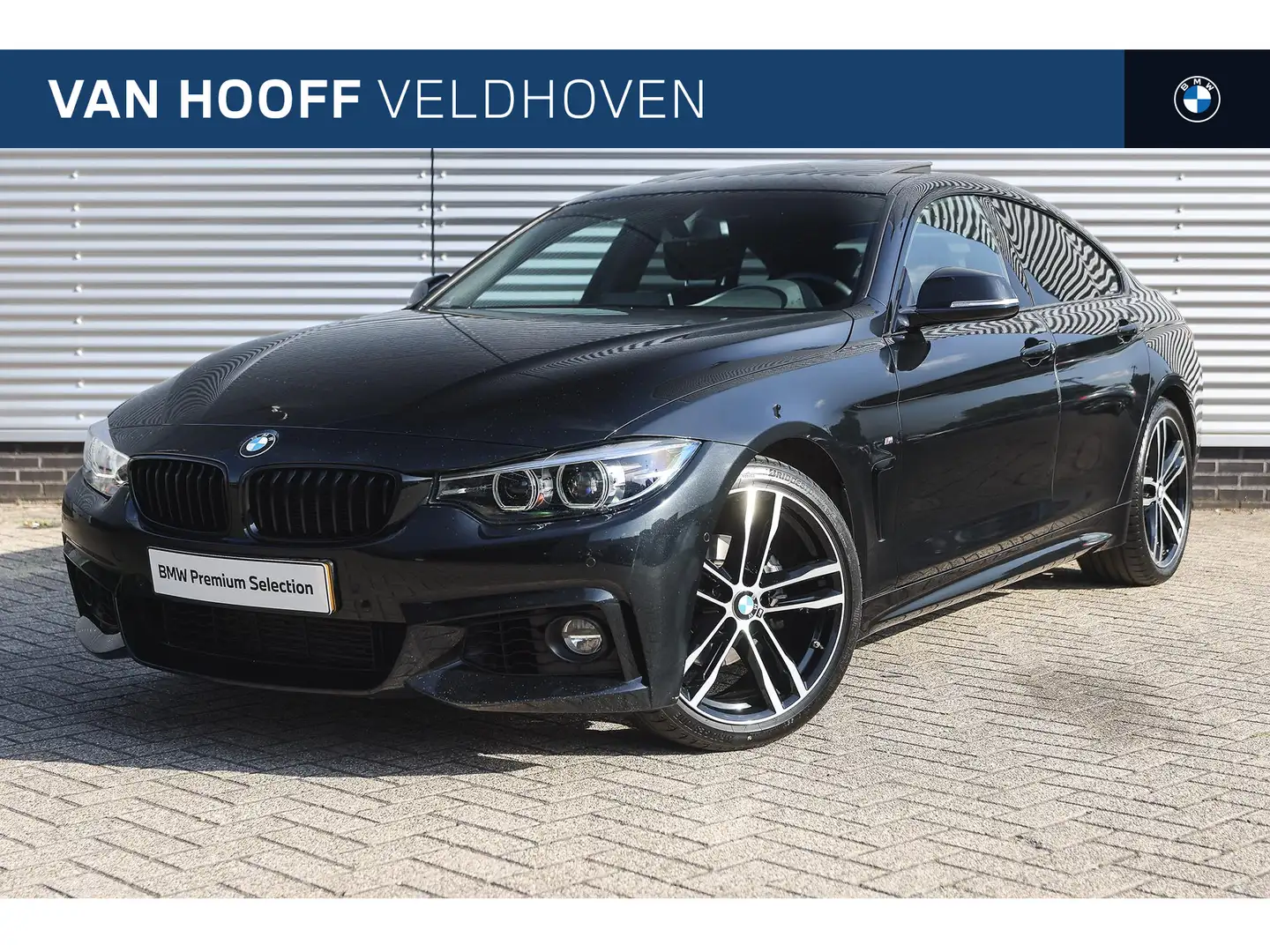 BMW 418 4 Serie Gran Coupé 418i High Executive M Sport Aut Zwart - 1
