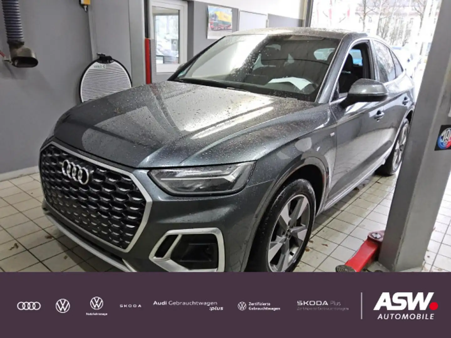 Audi Q5 S line 40TDI quattro 360° PANO AHK Grau - 1