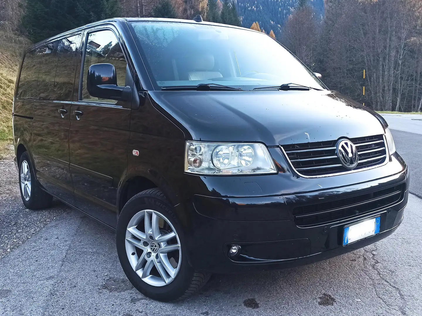 Volkswagen T5 Multivan 2 POSTI LETTO RISCALDAMENTO TENDALINO Nero - 1