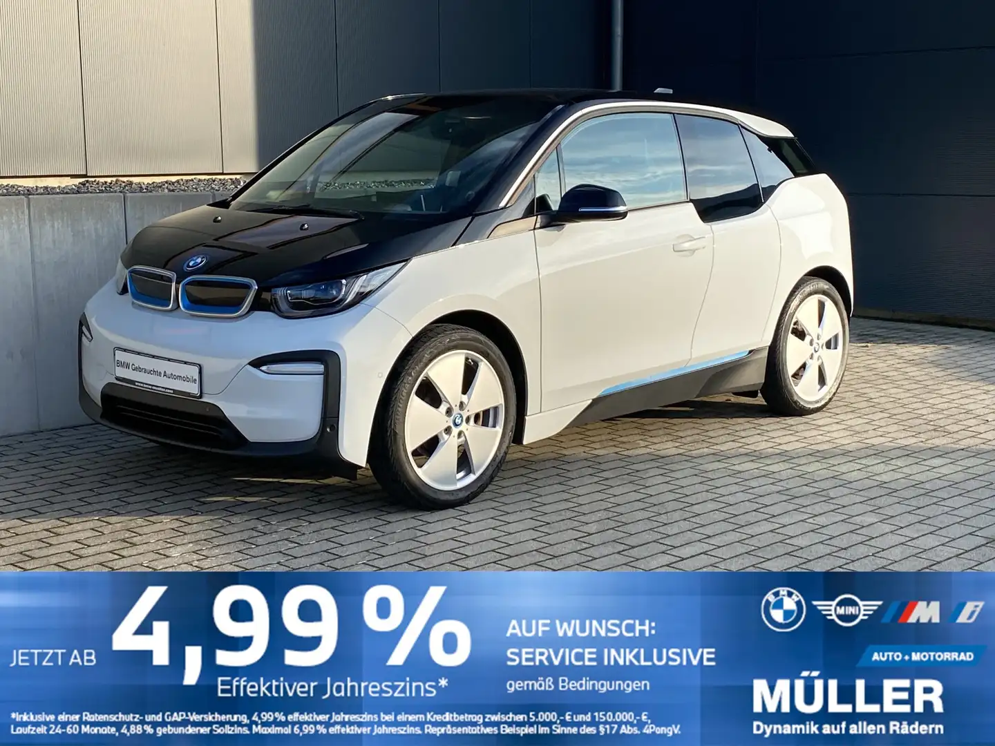 BMW i3 120Ah NAVI+/ACC/LED+/CAM/DAB/SH/PRIVACY/19 Weiß - 1