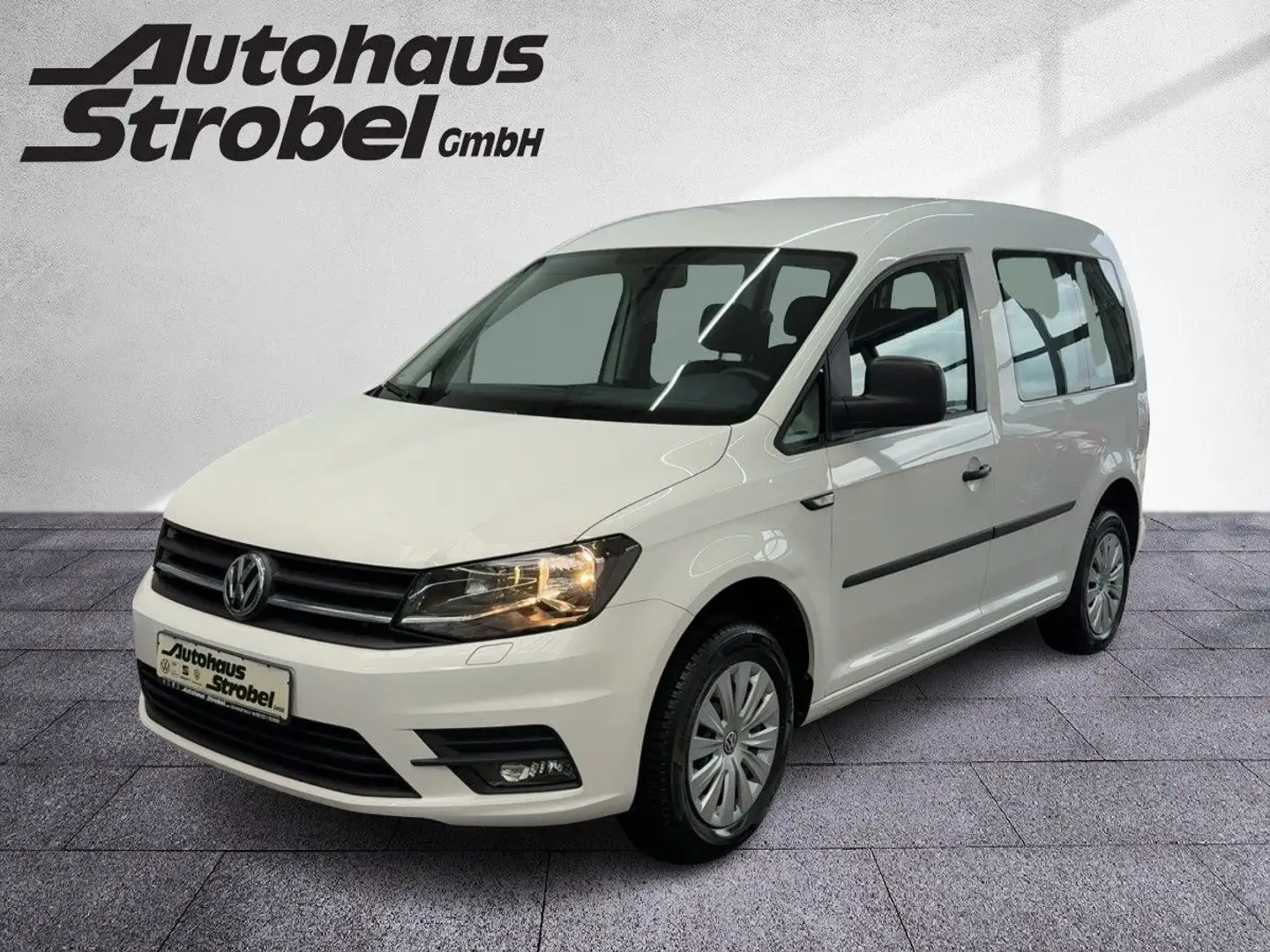 Volkswagen Caddy 2.0 TDI Basis 7-Sitze Parkp. Sitzh. Klima Blanc - 2