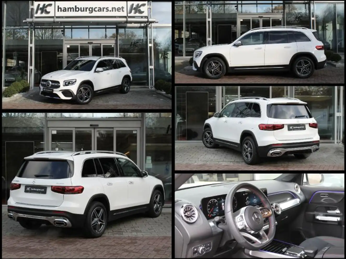 Mercedes-Benz GLB 200 AMG Line 200d 4M 7Stz AHK Parkpaket Weiß - 1