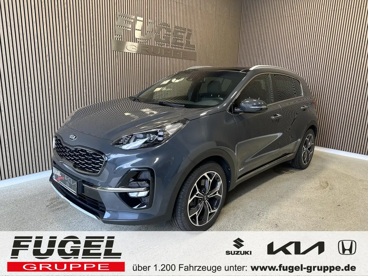 Kia Sportage 1.6 T-GDI GT-Line 4WD LED|AHK|Leder|Pano|Sound Grau - 1
