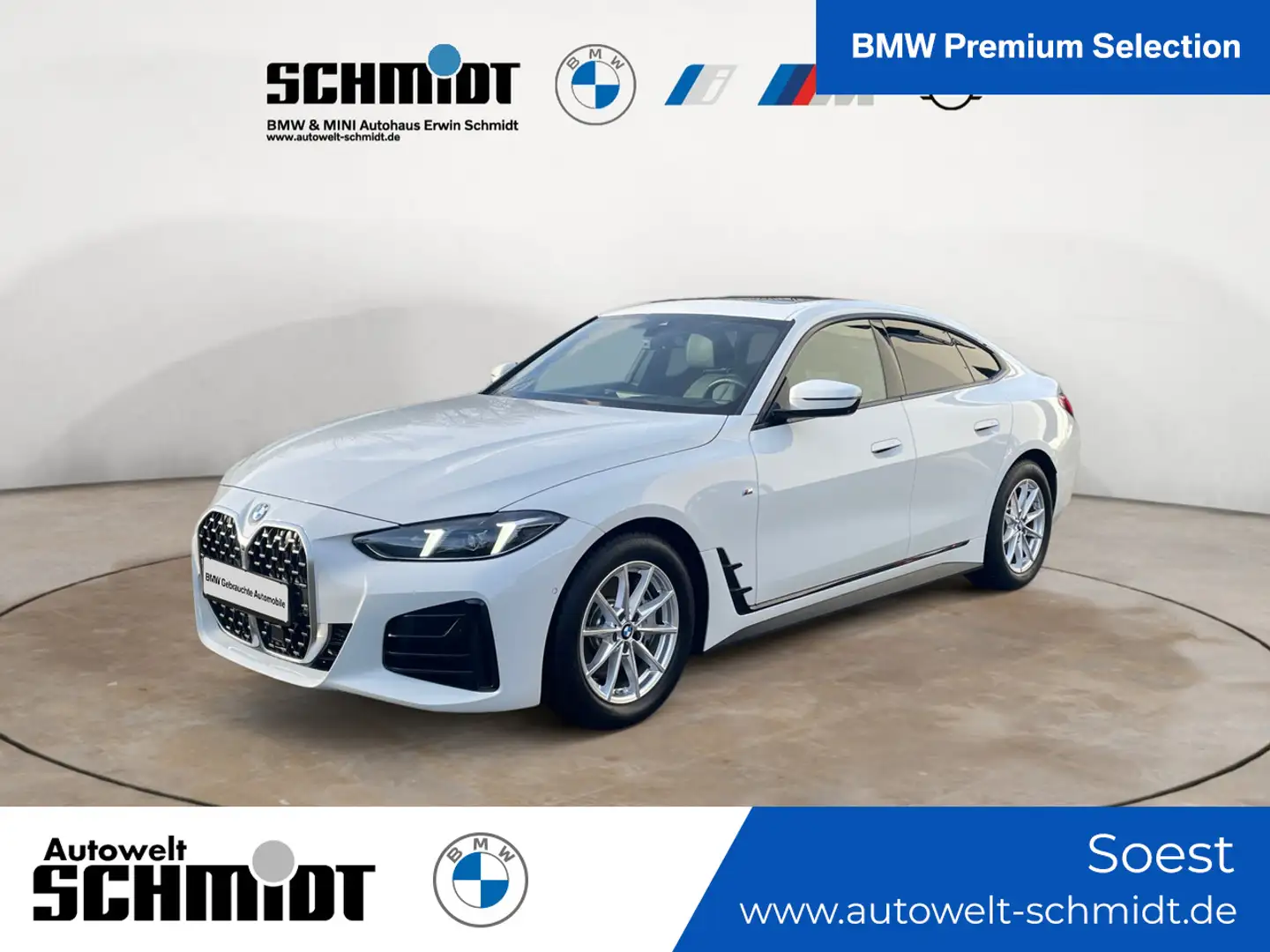 BMW 430 d xDrive GranCoupe M Sport+GARANTIE-bis-05.30 Weiß - 1