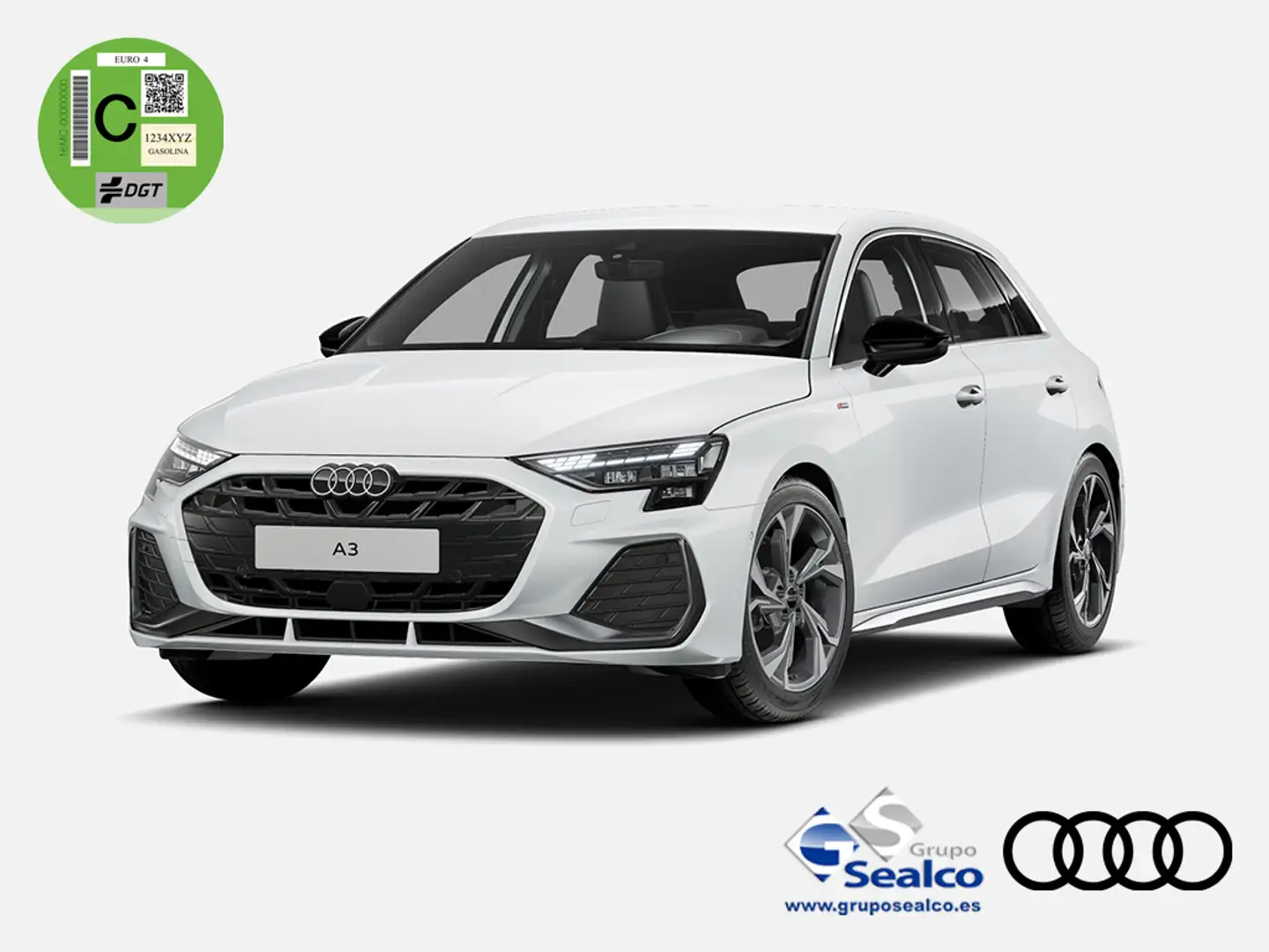 Audi A3 Sportback 35 TDI Black line edition S tronic Blanco - 1
